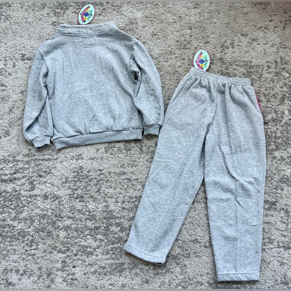 Vintage 90s Jordache Sport Girls Floral Sweatsuit Set NWT Size 6X - Picture 6 of 7